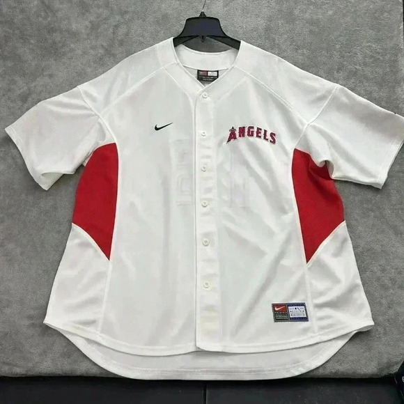 Vintage Nike Jersey Mens XXL Garret Anderson #16 Anaheim Angels MLB White Stitch - Picture 1 of 13